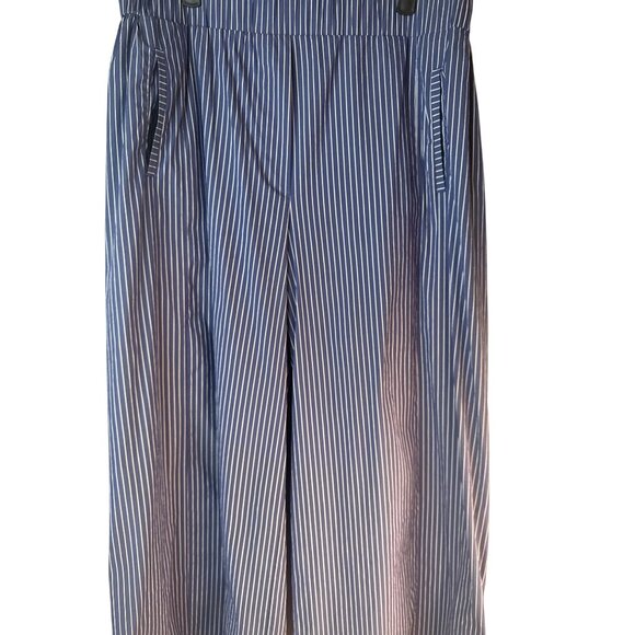 2/$30 ZARA Large Woman Blue & White Striped Culottes - Picture 6 of 14